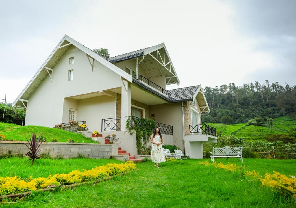 Zahrada ubytování AJ Gable Clouds Ooty by VOYE HOMES - Serene Stay Near Avalanche Emerald Lake
