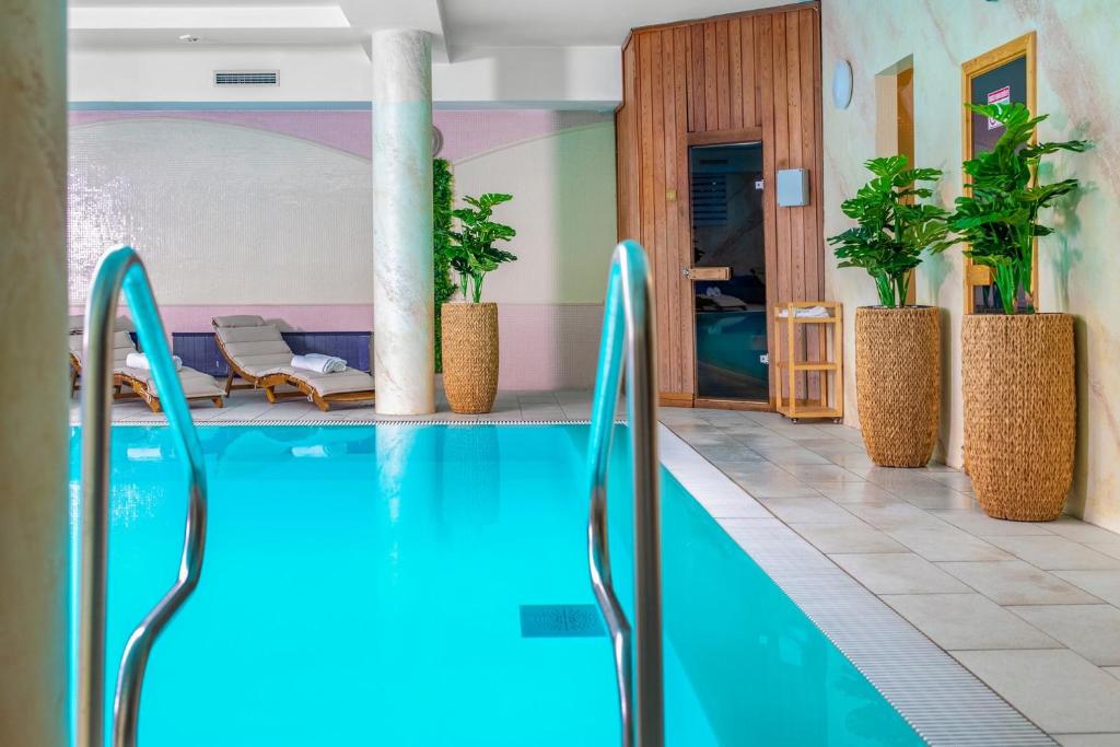 Bazén v ubytování Hotel Kiss nebo v jeho okolí