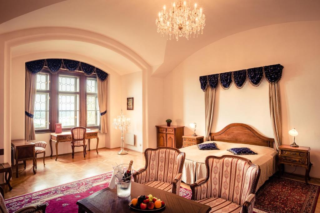 Część wypoczynkowa w obiekcie Hotel Štekl