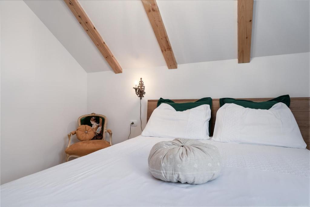 Postel nebo postele na pokoji v ubytování Mountain Houses Volta