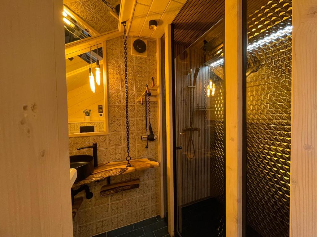 Kúpeľňa v ubytovaní Viking Shelter Zakopane with jacuzzi
