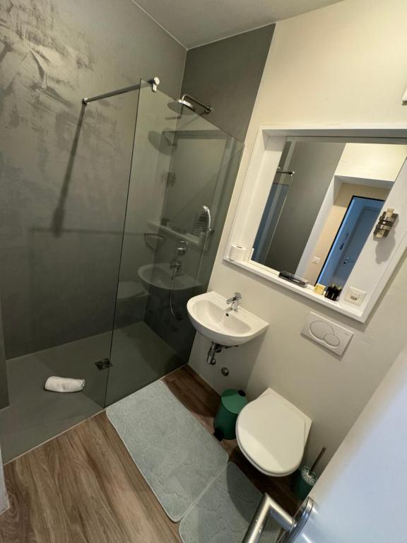 Koupelna v ubytování Smart Living Swiss