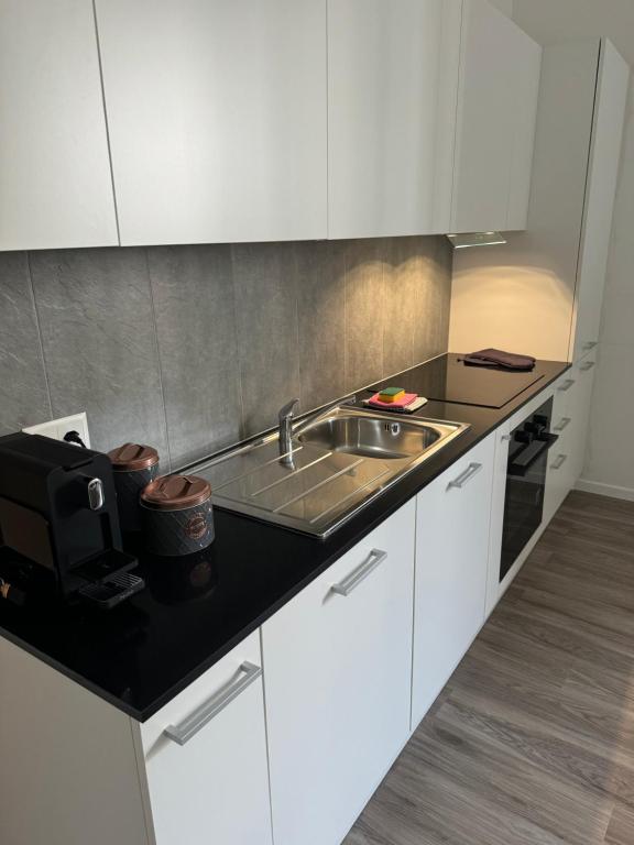 Kuchyň nebo kuchyňský kout v ubytování Smart Living Swiss