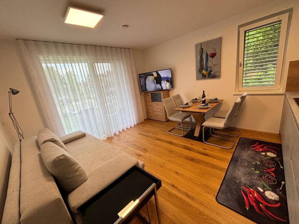 TV a/nebo společenská místnost v ubytování Josi Thaller Das Ferienapartment in Fürstenfeld
