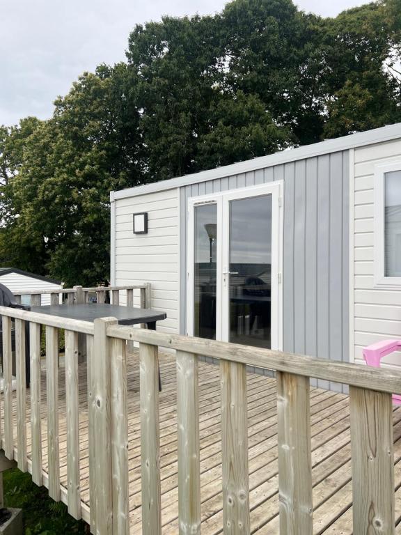 Balkón nebo terasa v ubytování Camping Pen Guen