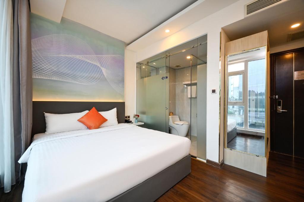 Phòng Deluxe Premium Giường Đôi Nhìn Ra Cảnh Thành Phố