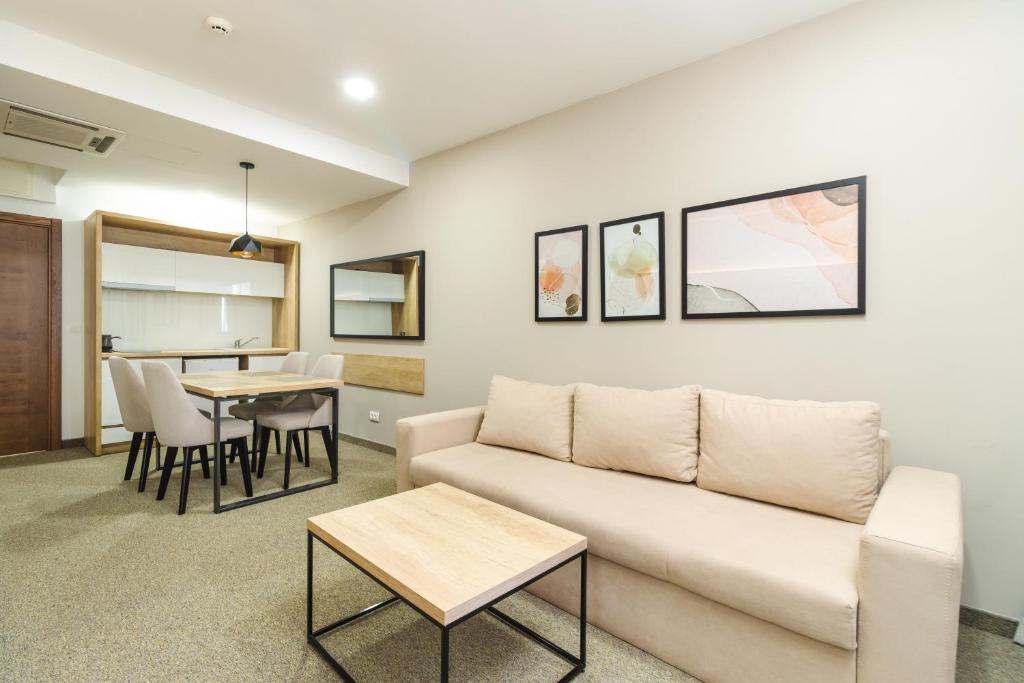 Oleskelutila majoituspaikassa Lux Hotel M