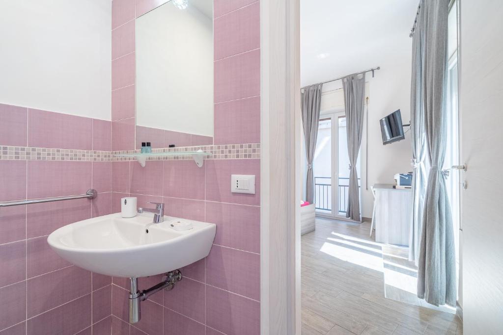 Koupelna v ubytování Cavour Rooms