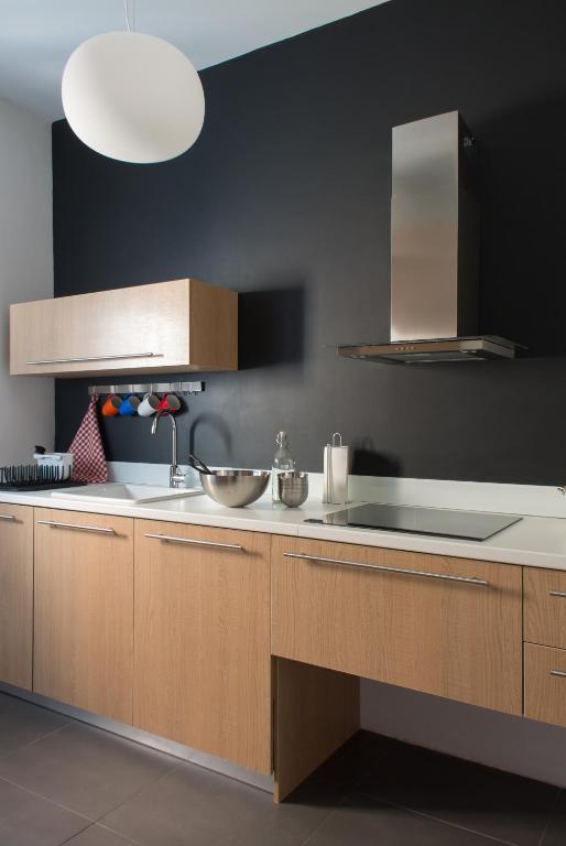 Kuchyňa alebo kuchynka v ubytovaní ABA Apartment Korizi street