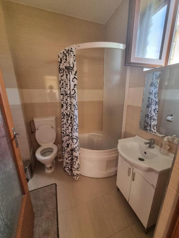 Koupelna v ubytování Casa Sali