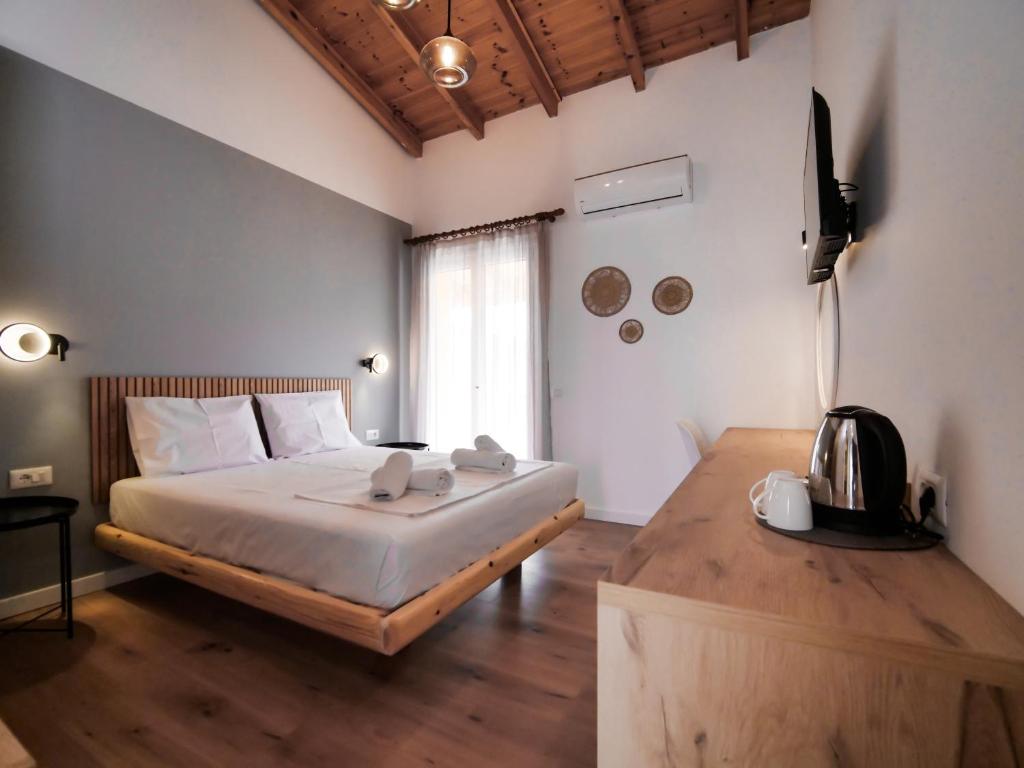 Postel nebo postele na pokoji v ubytování Orchard Retreat