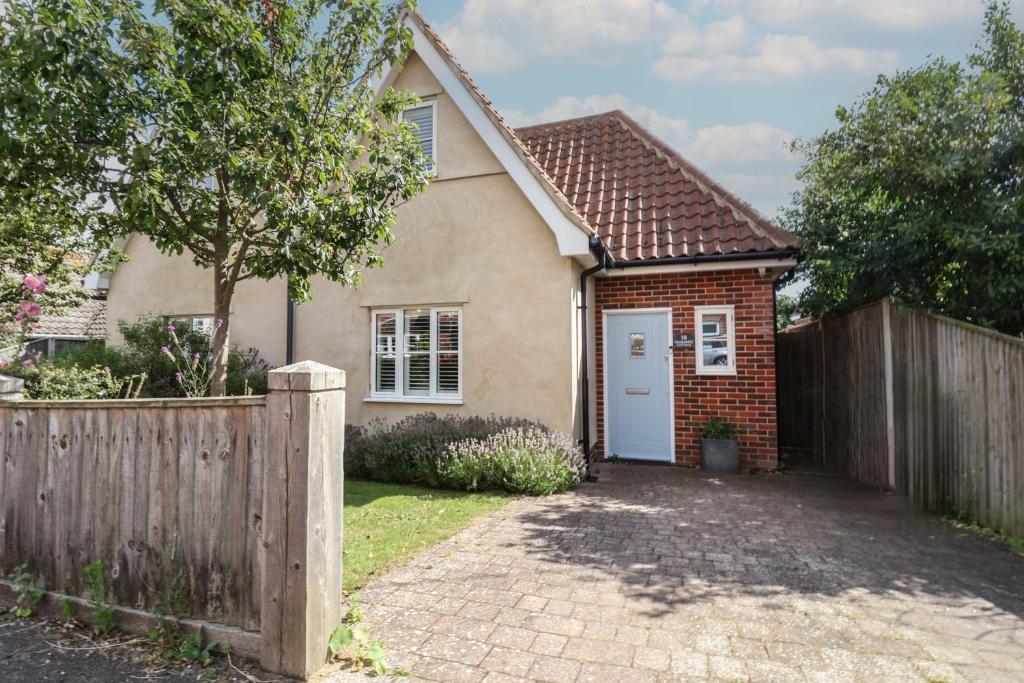 Bygningen som feriehuset ligger i