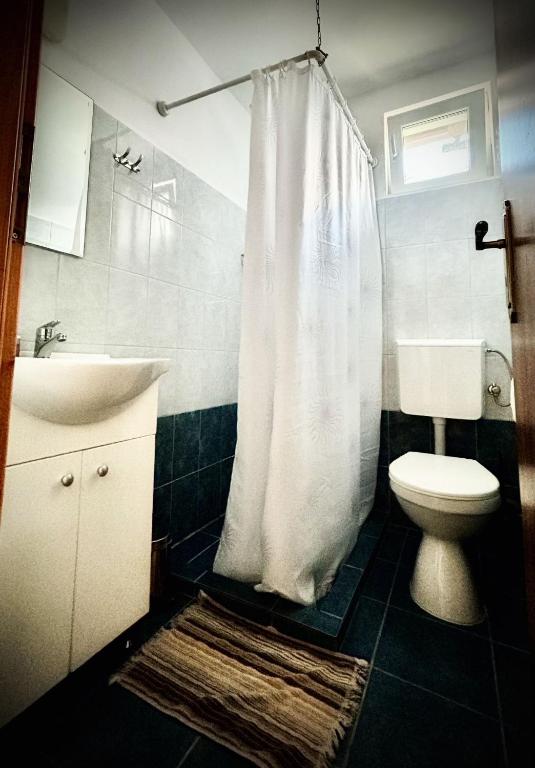 Koupelna v ubytování Casa Popa’s