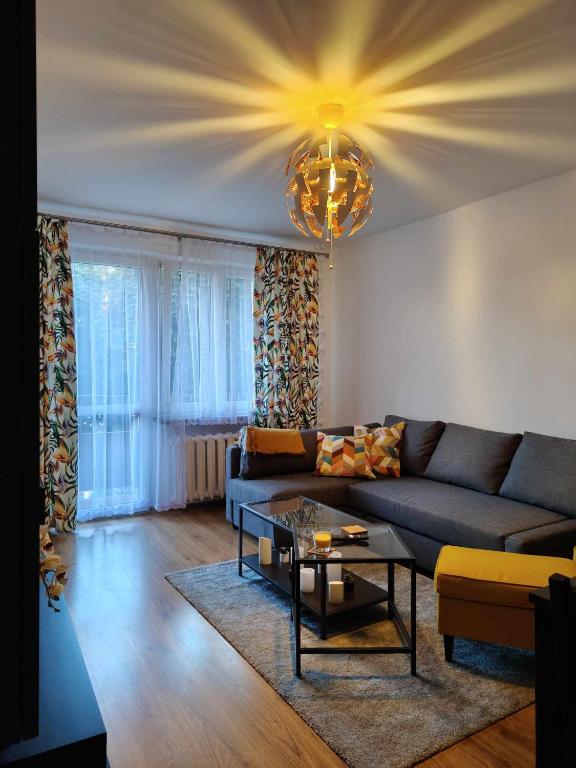 Posezení v ubytování Apartament Sikorskiego 13