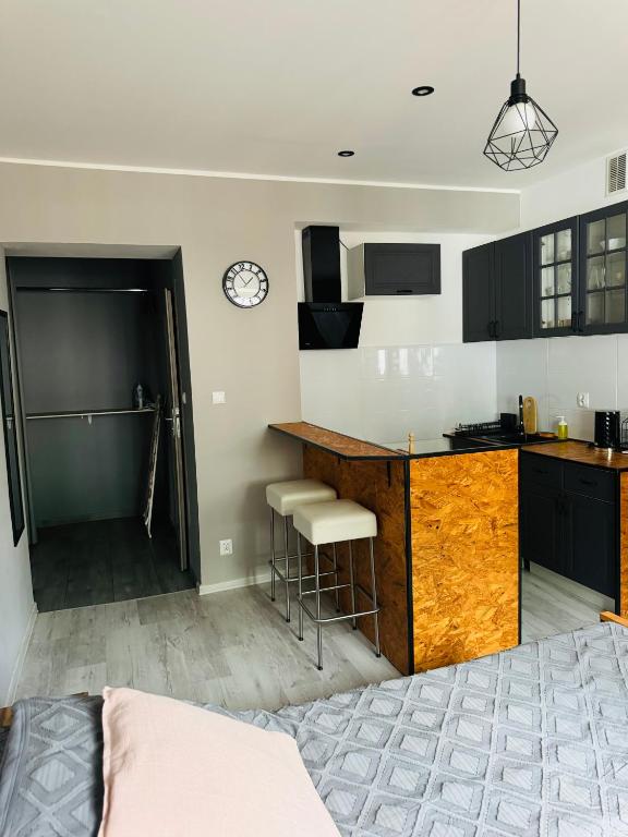 Kuchyň nebo kuchyňský kout v ubytování Apartamenty ToTuGdynia 7