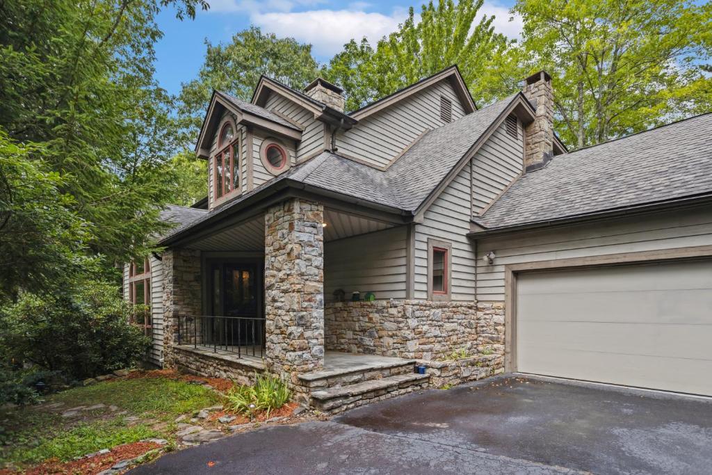 a house with a garage at Ridgeline Views in Boone