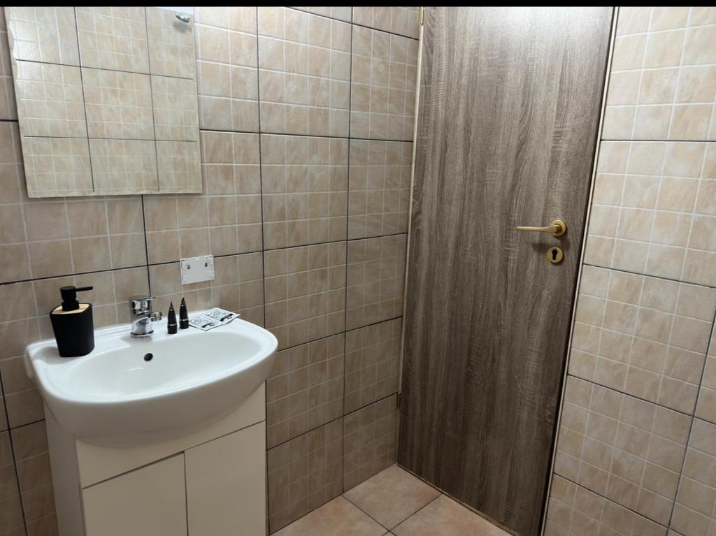 Koupelna v ubytování Vila Matt