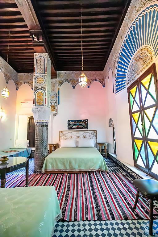Posezení v ubytování Riad Mounana fez luxurious palace & spa