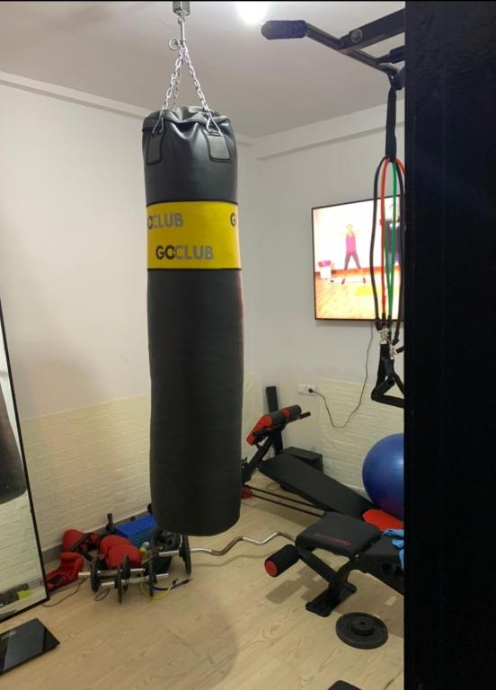 Fitness centrum a/nebo fitness zařízení v ubytování Maison de vacances