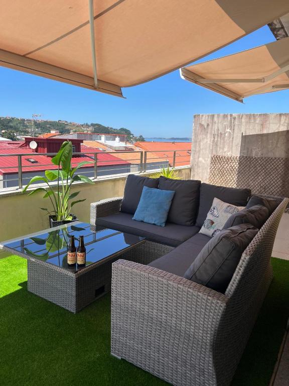Posezení v ubytování Ático Exclusivo Bueu Centro, 50M playa