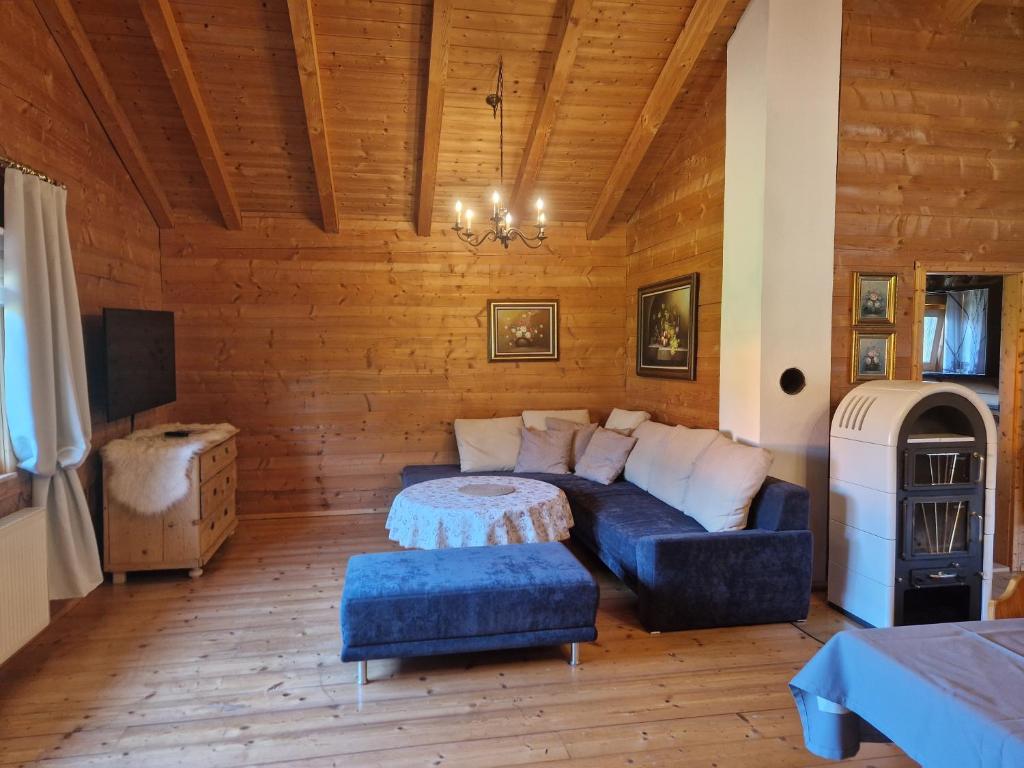 Posezení v ubytování Holzkastl