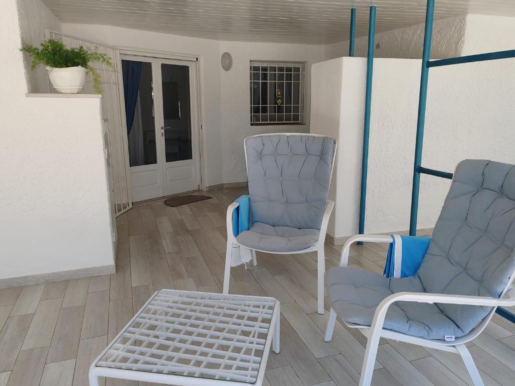 Posezení v ubytování B&B Auliv