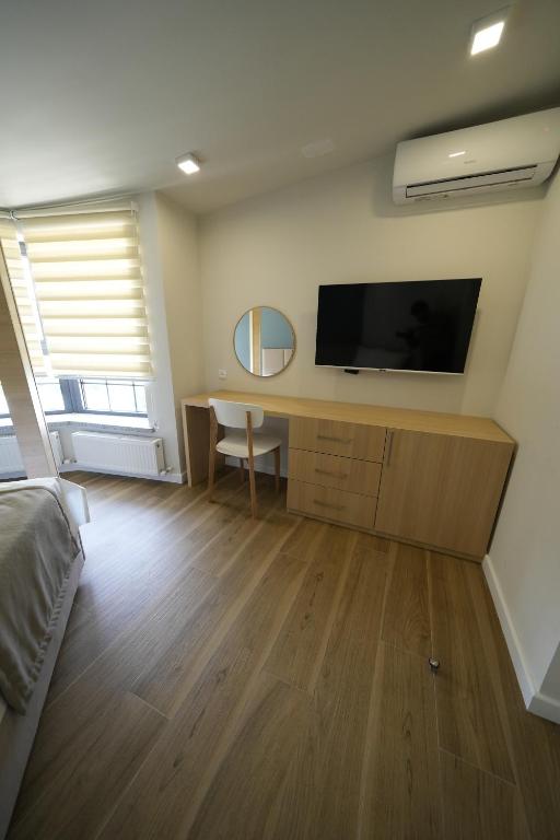 TV a/nebo společenská místnost v ubytování Ser In Hotel