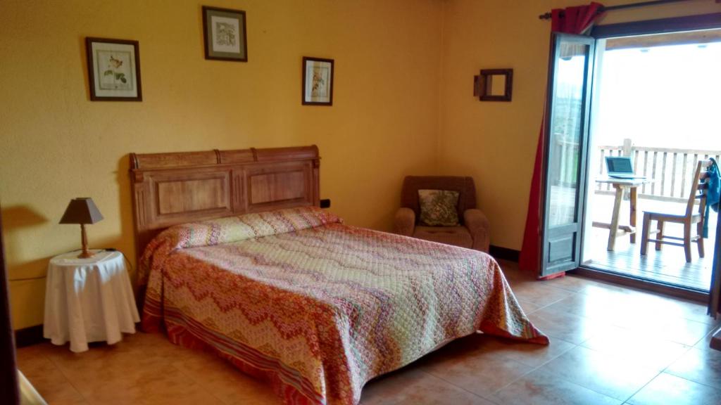Cama o camas de una habitación en Casa Rural Aristondo Agroturismo