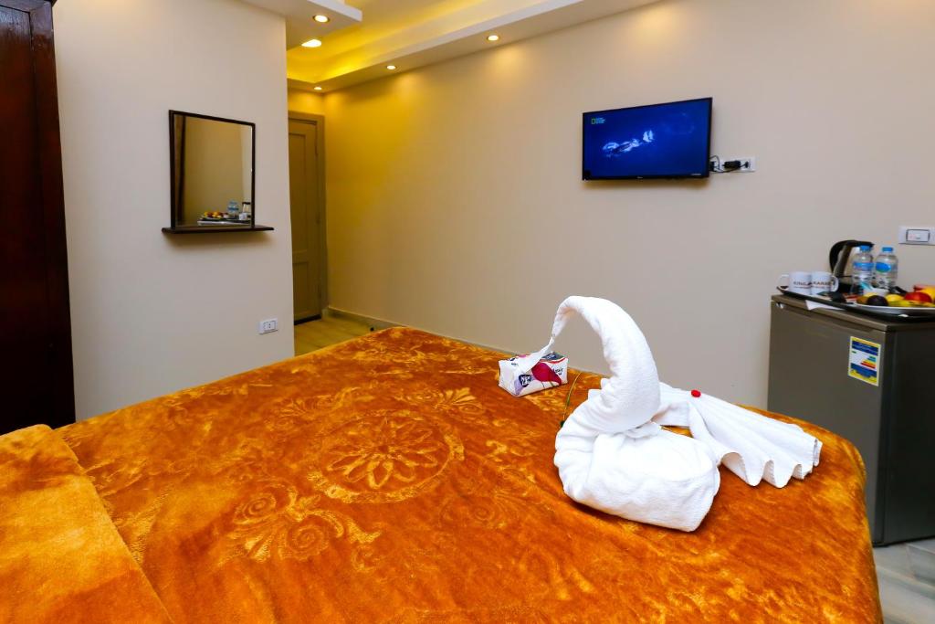 TV a/nebo společenská místnost v ubytování Venus Pyramids-Guest House