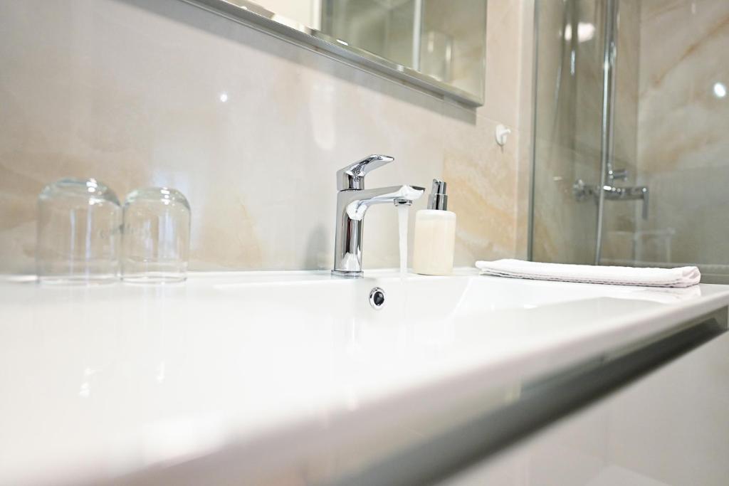 Koupelna v ubytování Luxury Rooms Pojta