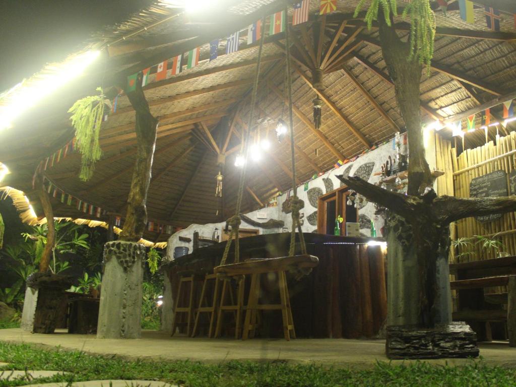 Restaurace v ubytování eco trekking lodge, Bar & jungle tour's