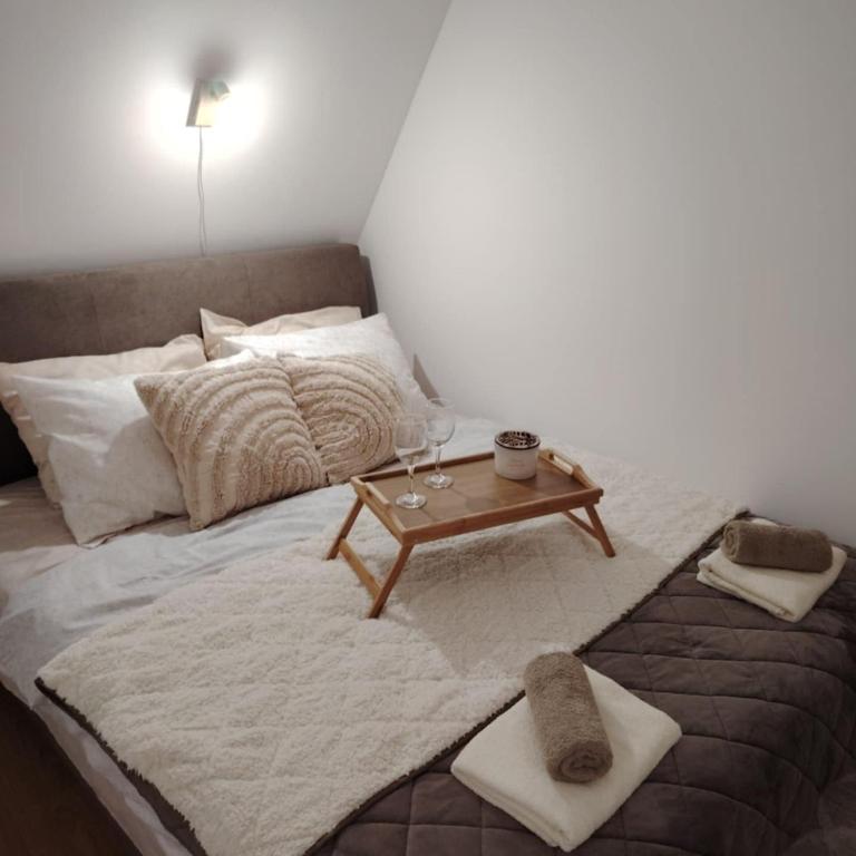 Postel nebo postele na pokoji v ubytování Apartman Pavlović Divčibare