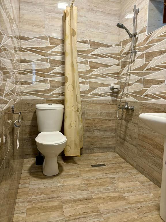Koupelna v ubytování Styopa Hotel