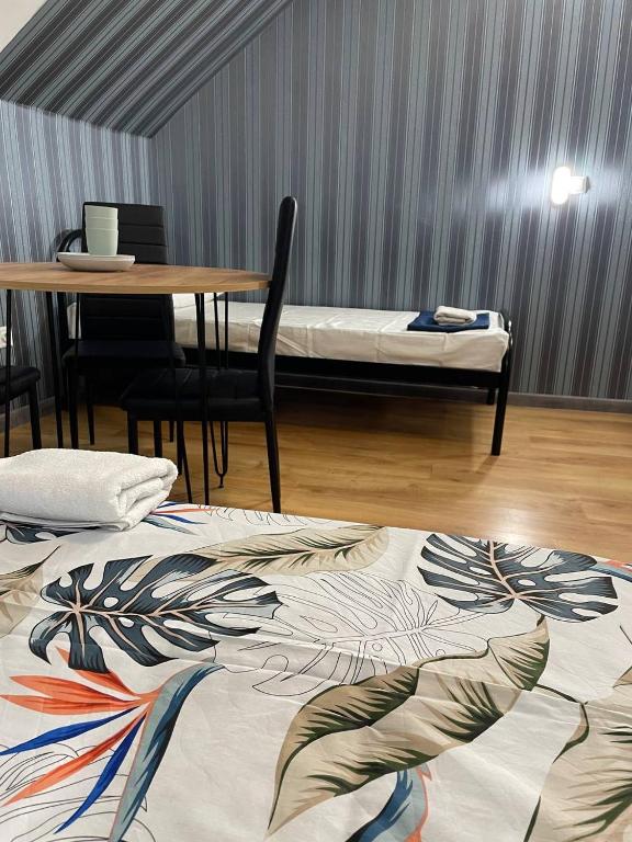 Postel nebo postele na pokoji v ubytování VIP hostel