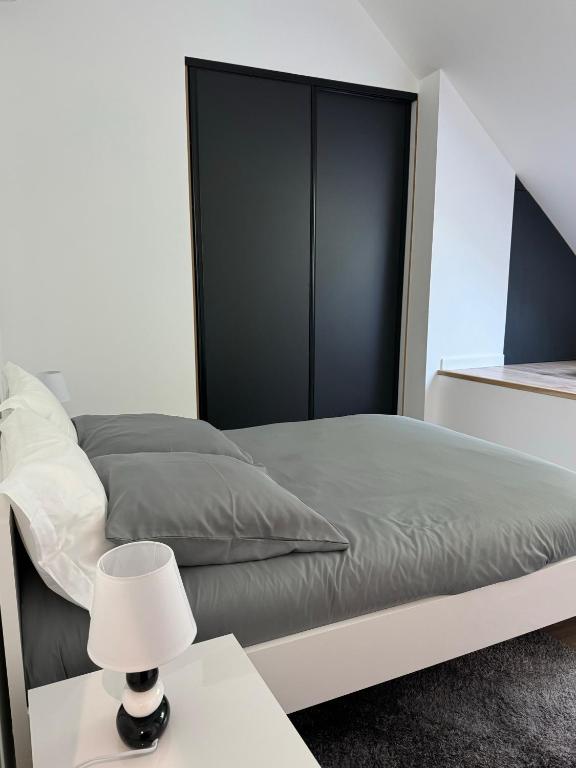 Postel nebo postele na pokoji v ubytování Magnifique Appartement Vue Lac - 5 Personnes