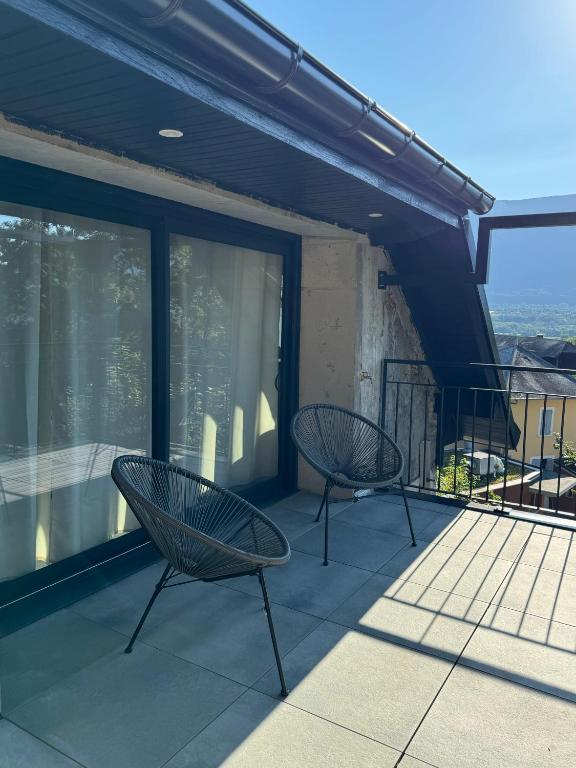 Balkón nebo terasa v ubytování Magnifique Appartement Vue Lac - 5 Personnes