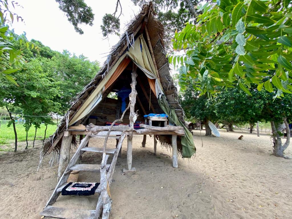 Zahrada ubytování Nilana beach cabana