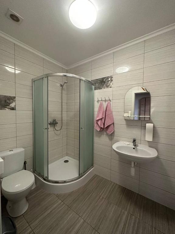 Koupelna v ubytování VIP hostel