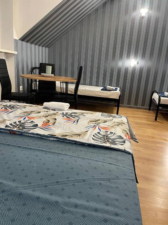Postel nebo postele na pokoji v ubytování VIP hotel