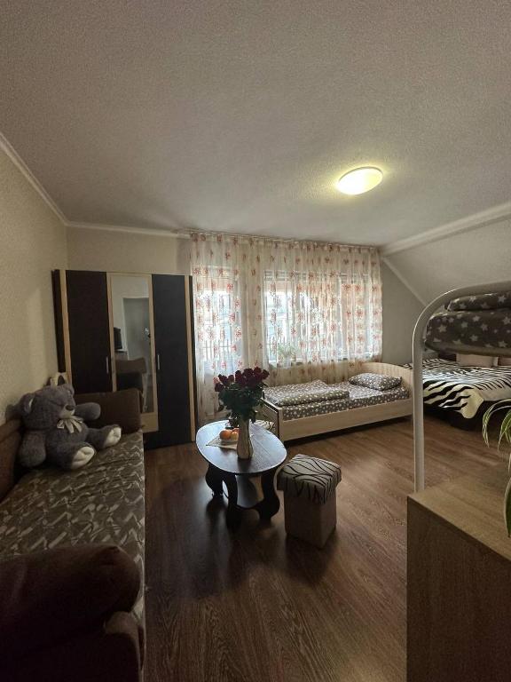 Postel nebo postele na pokoji v ubytování VIP hotel