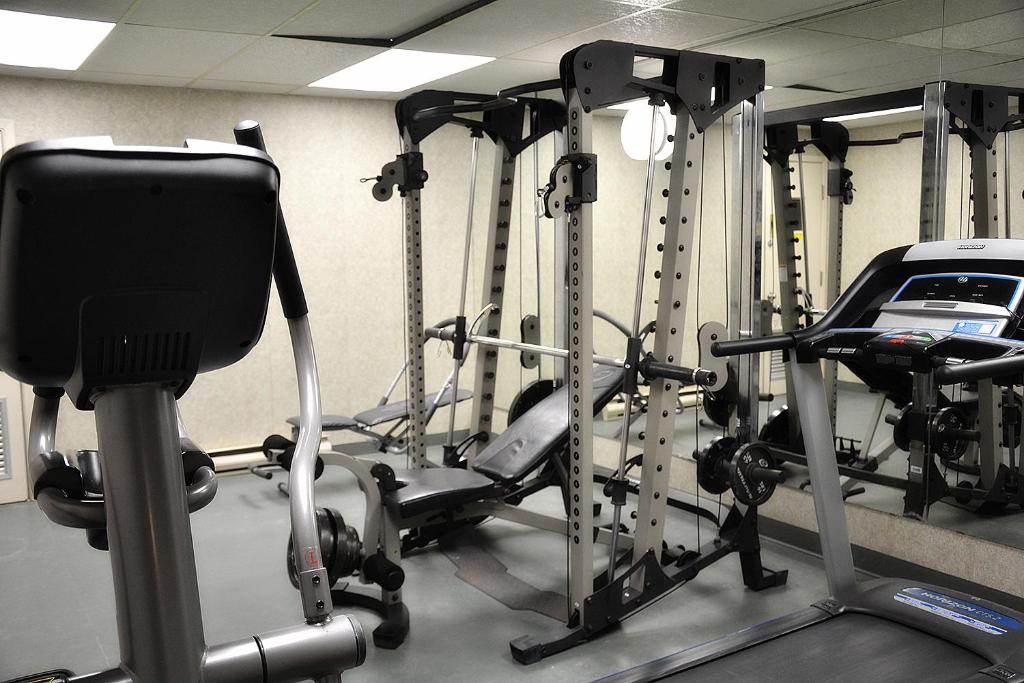 Fitness centrum a/nebo fitness zařízení v ubytování Condos Memphrémagog
