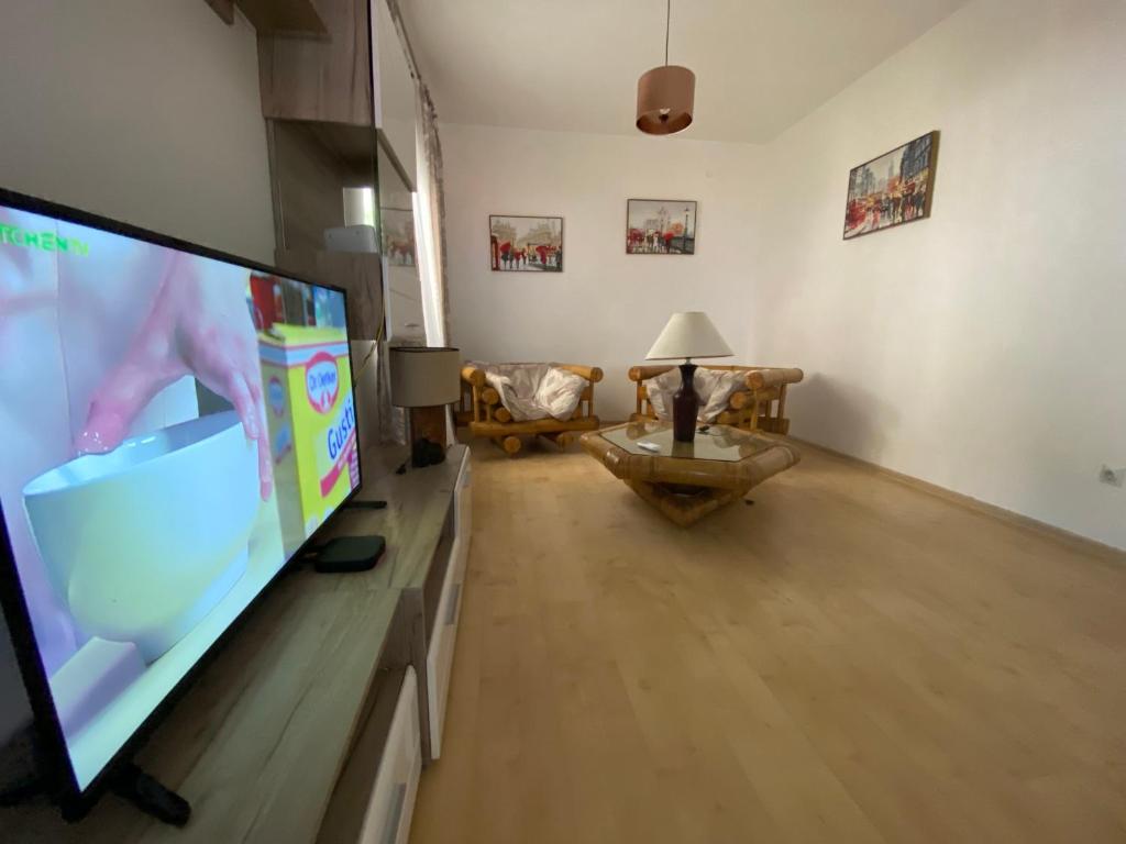 TV a/nebo společenská místnost v ubytování Villa Svetlana