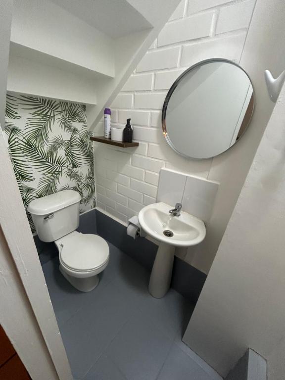 Koupelna v ubytování Hotel Boutique Paqari casas completamente amobladas