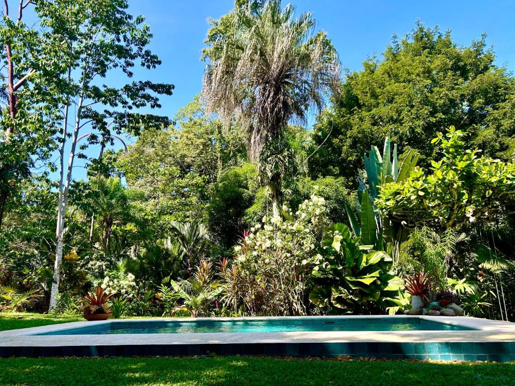 Zahrada ubytování Ginger and Cacao, Luxury Villas and Cottage with Pool and Ocean Views