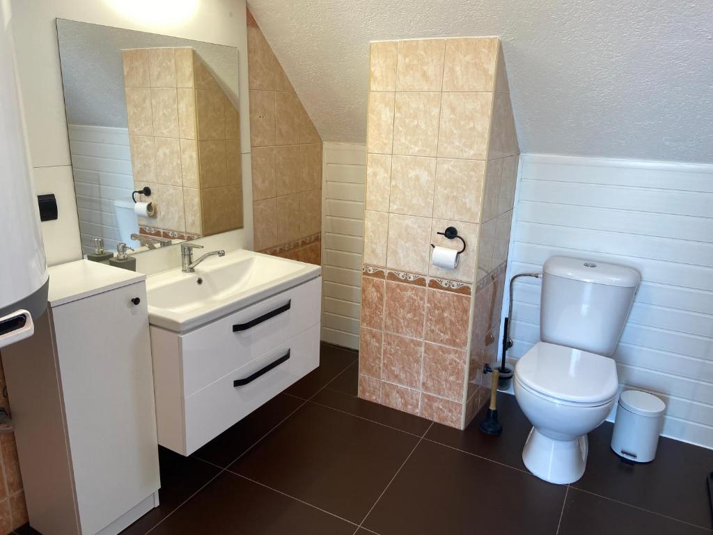 Koupelna v ubytování M3-Apartmány