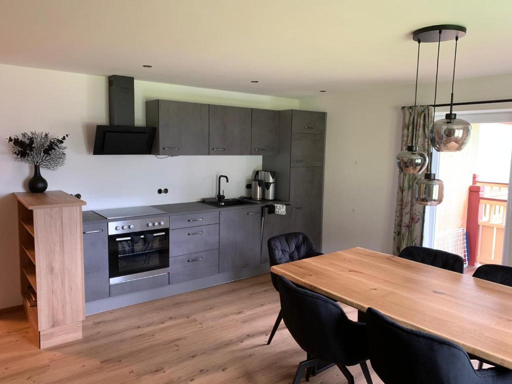 Kuchyň nebo kuchyňský kout v ubytování Apartment Wurnitsch