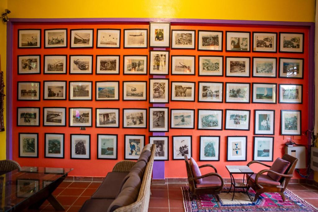 Posezení v ubytování Phong Nha Farmstay