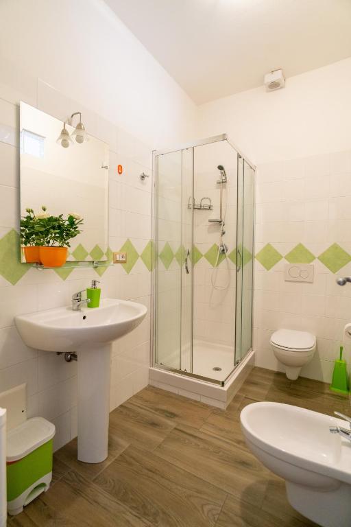 Koupelna v ubytování Casa Yvona
