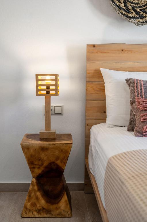 Postel nebo postele na pokoji v ubytování Papadia Luxury Apartments