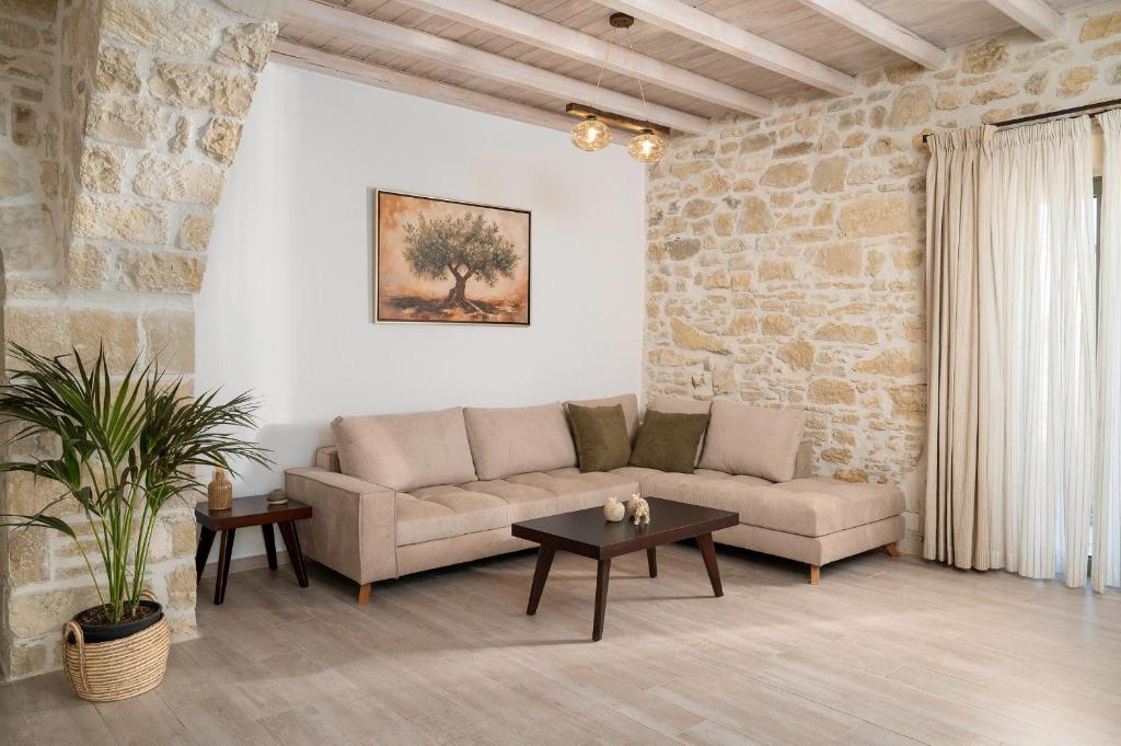Posezení v ubytování Papadia Luxury Apartments